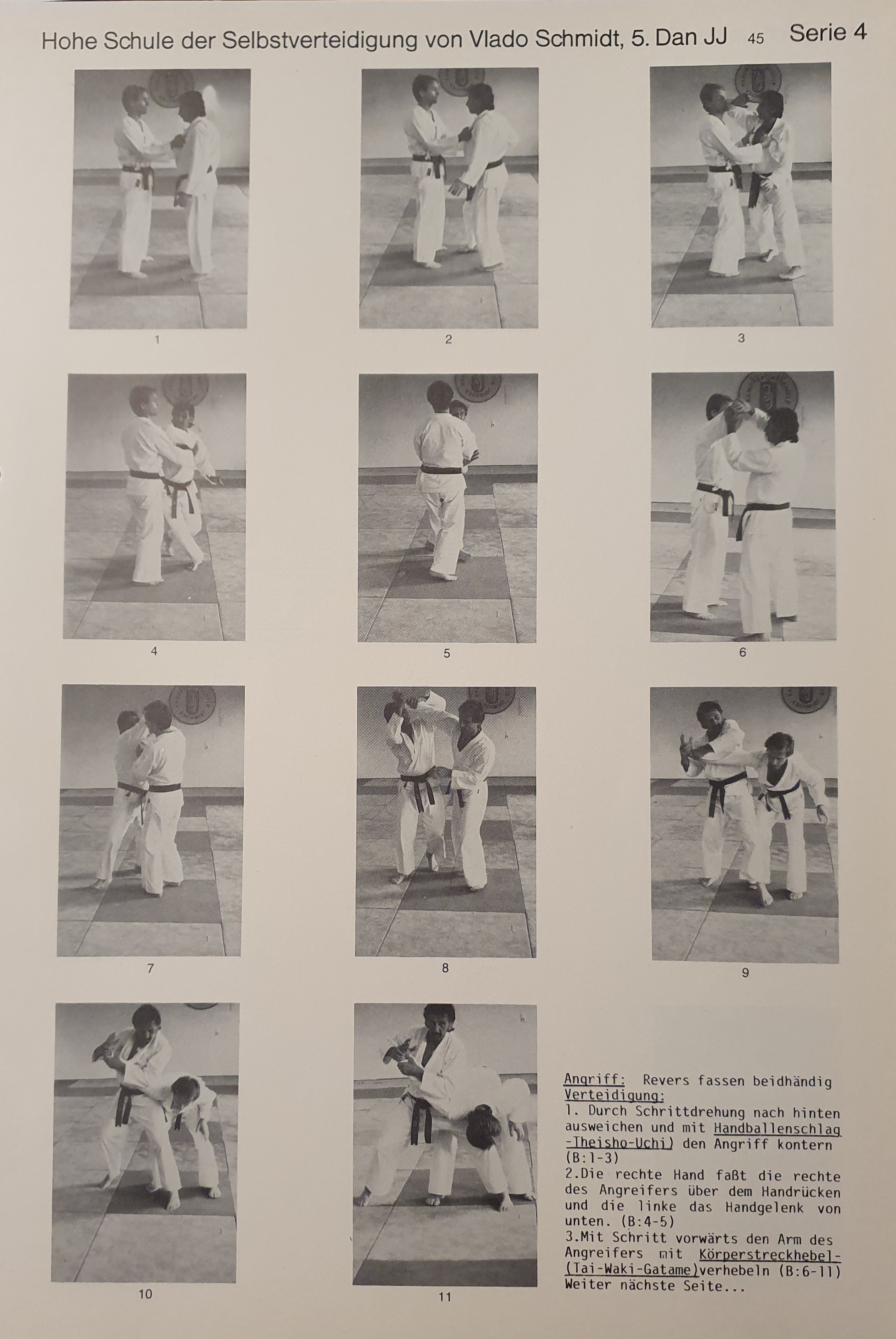 Hohe Schule der Selbstverteidigung: Band 4 – Abwehr von verschiedenen Faßarten und Umklammerungen