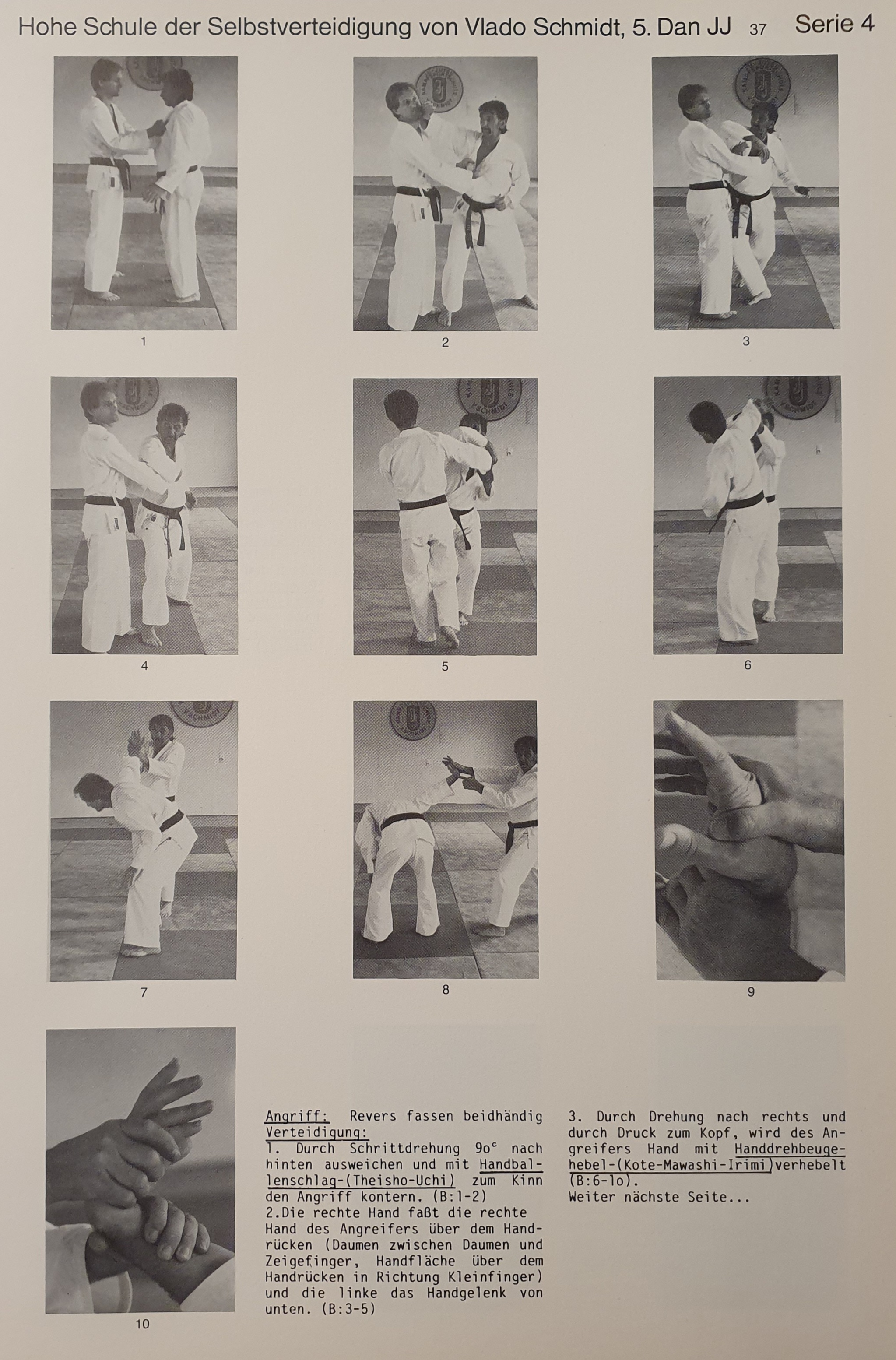 Hohe Schule der Selbstverteidigung: Band 4 – Abwehr von verschiedenen Faßarten und Umklammerungen