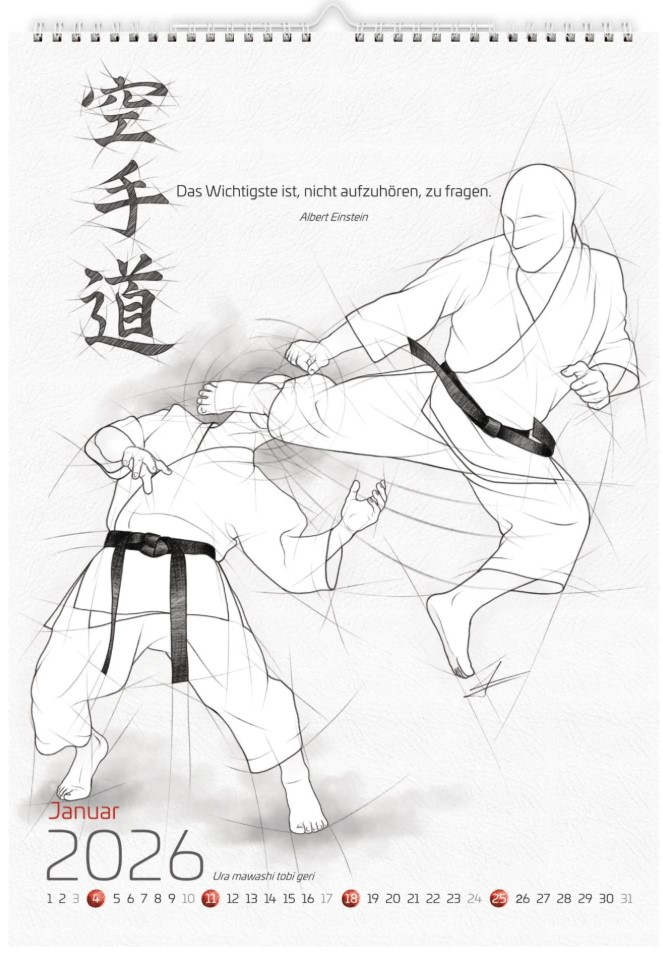 Kalender / KARATE Wandkalender 2026