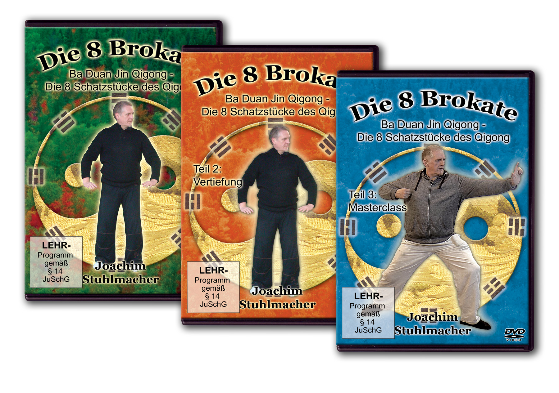 SET Die 8 Brokate: Die 8 Schatzstücke des Qigong TEIL 1 bis 3