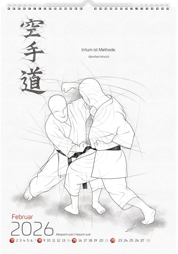 Kalender / KARATE Wandkalender 2026